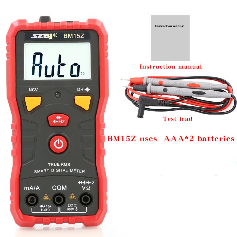 

SZBJ BM15S електрик мультиметр цифровий універсальний вимірювач високоточний цифровий вимірювач ємності
