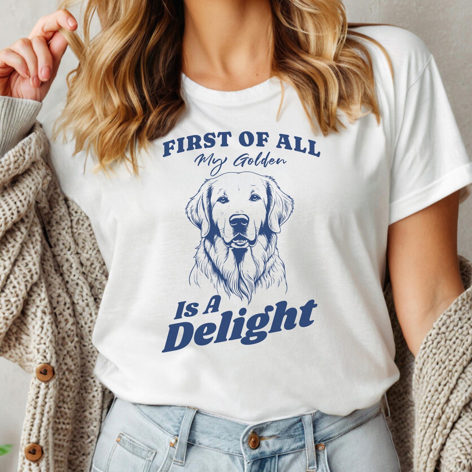 Golden Retriever Shirt, Cute Golden Retriever Tshirt, Golden Retriever Tee, Dog Mom T-Shirt, Gift for Golden Retriever Owner, Funny Dog Tee 3XL