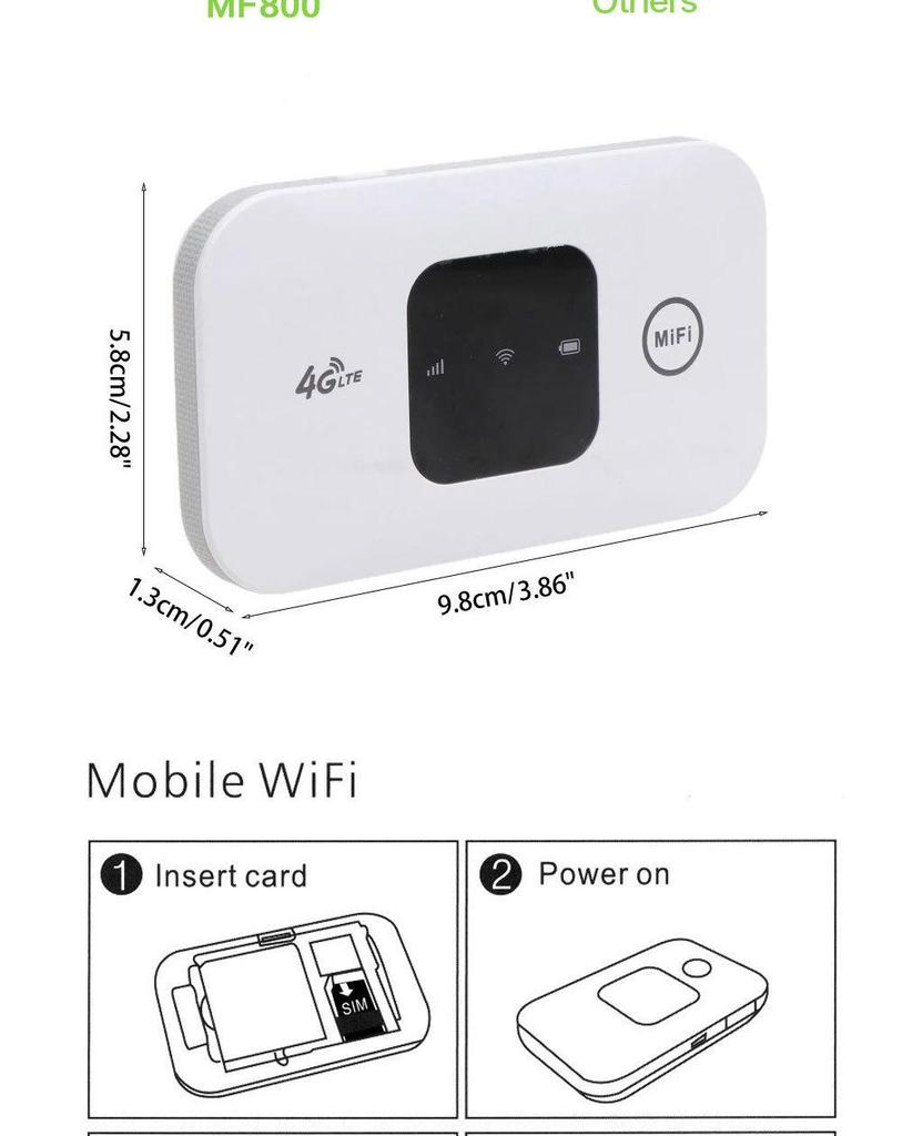 MF8004G Portable LTE Car MIFI WiFi Router