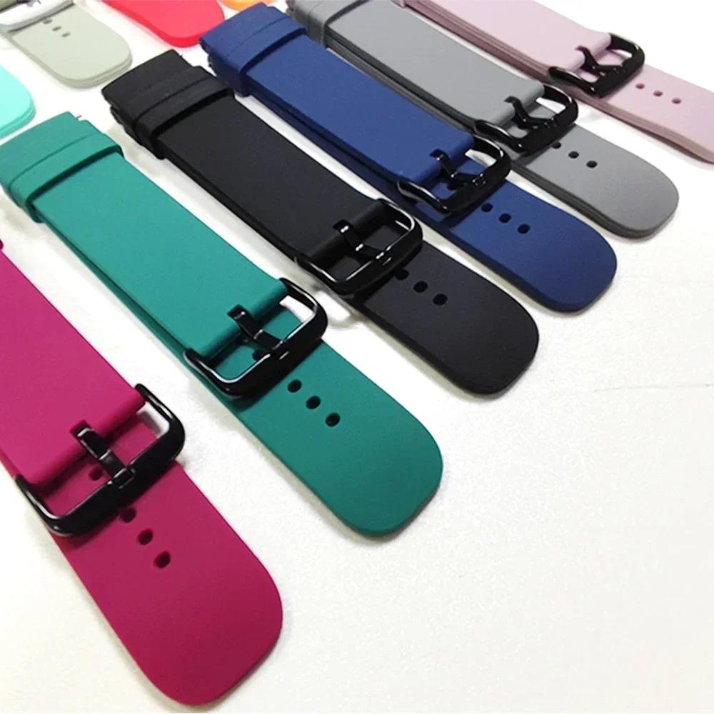 22 20mm Watch Strap For Huami Amazfit BALANCE 2/Active GTR 4 2 2E/GTR 4 3 Pro Bracelet BIP 6 5/GTS 4 2 mini Sport Silicone Band