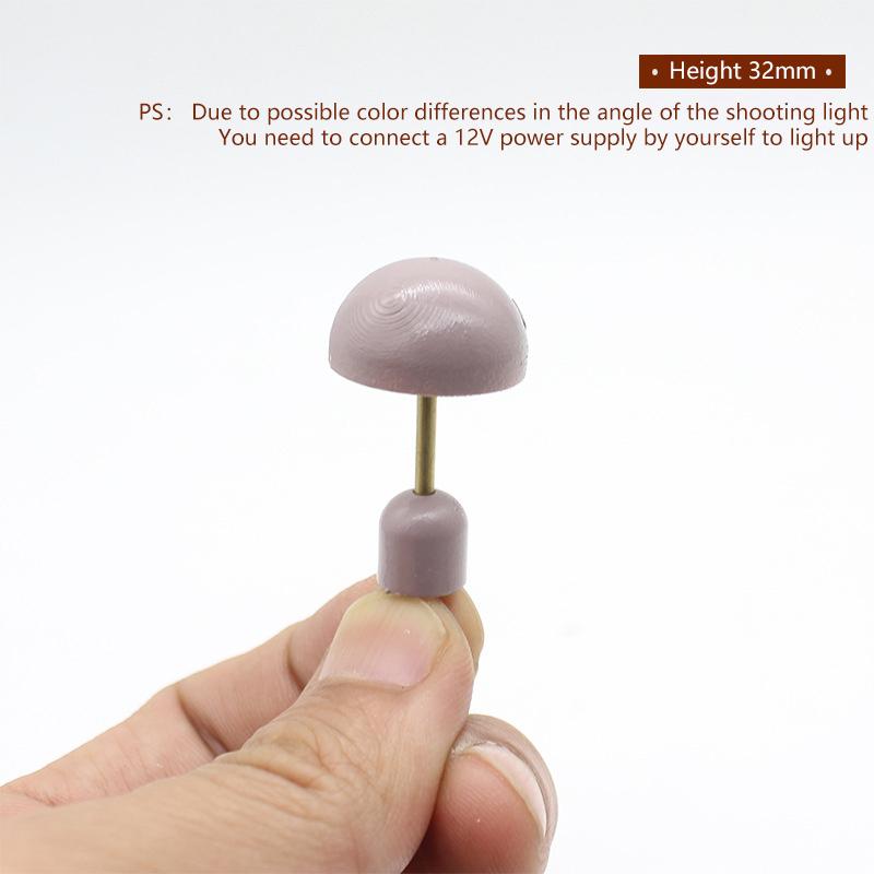 Miniature Desk Lamp Study Model Dollhouse Furniture Decoration Micro Scene Light Ornament 1:12 Dollhouse Pretend Play Toys