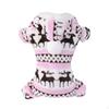 Warm Fleece Pet Sweater Super Soft Holiday Pajamas Festive Puppy Jacket for Cat