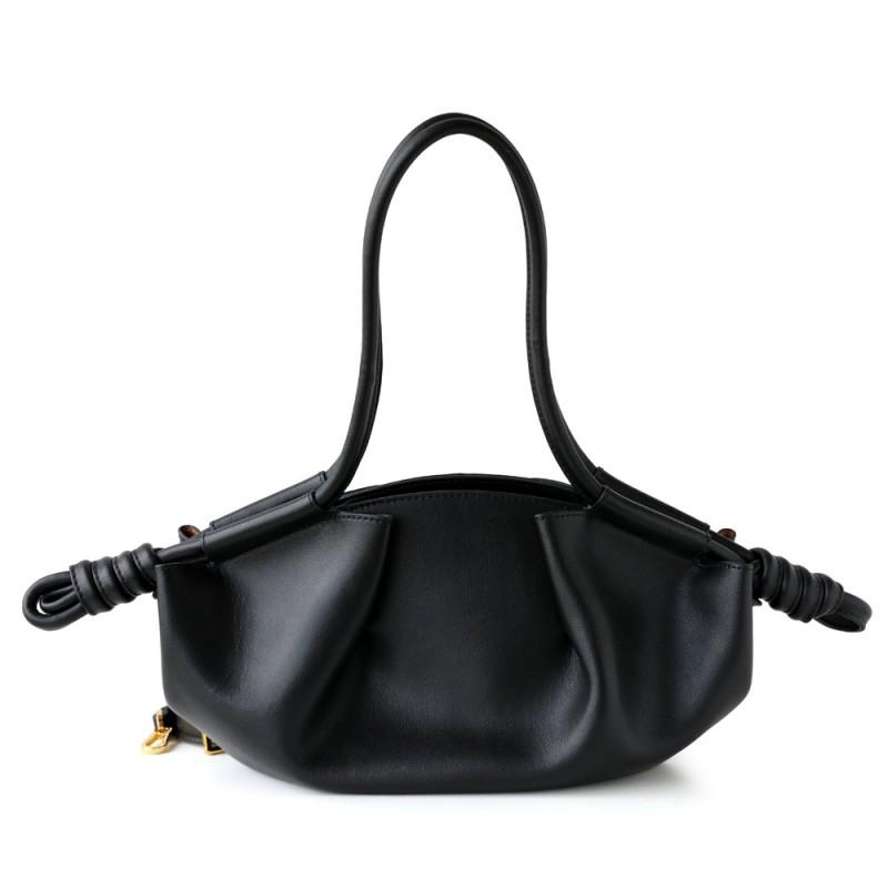 Soft Genuine Leather Cloud Bag With