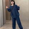 Women's Autumn/Winter Casual Sports Suit - Loose Slimming Round Neck Sweatshirt & Joggers Two-Piece Set