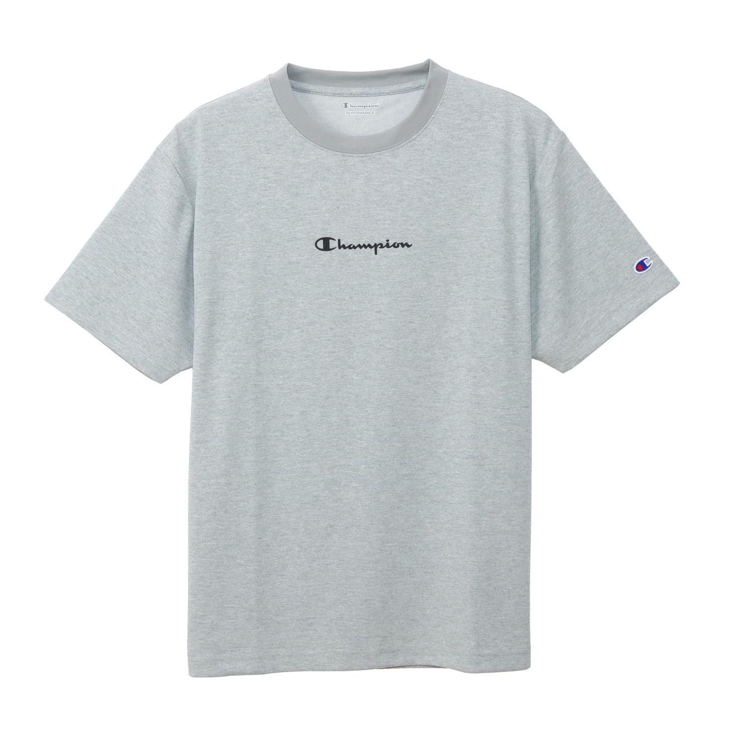 

Champion Футболка с коротким рукавом Crew Quick UV Water Script Logo КОРОТКИЙ РУКАВ Оксфордский серый, Шея, Сушка, Защита, Водоотталкивающая, Принт, ФУТБОЛКА C3-BS320,