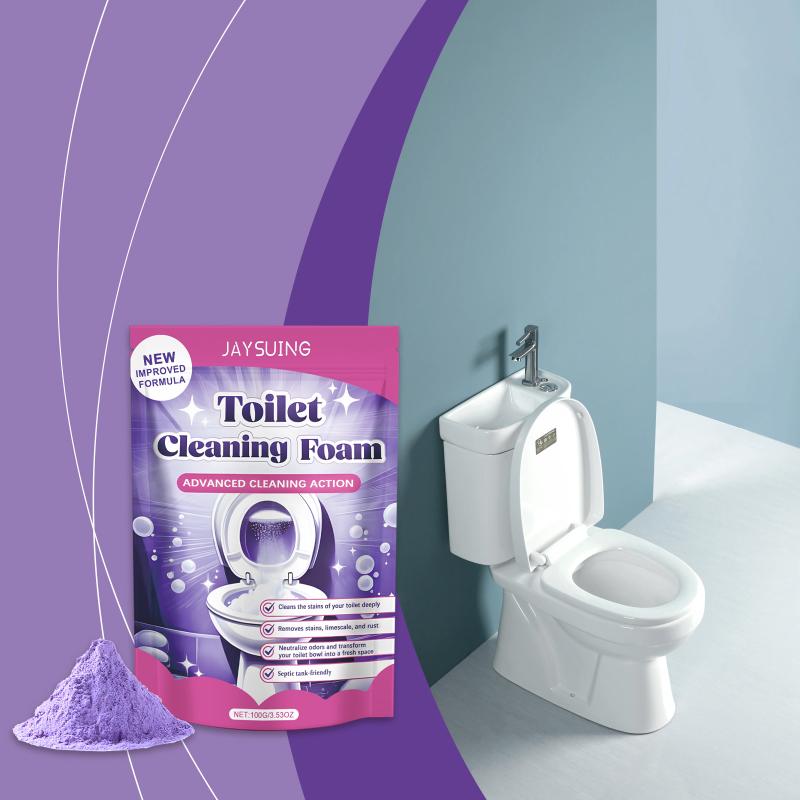 Toilet Cleaning Powder Strong Deodorizing Power Long Lasting Fresh Scent Effective Stain Remover for Home Bathroom