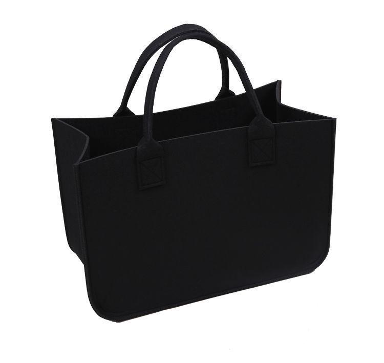 Large Capacity Felt Tote & Shoulder Bag - Stylish Commute & Storage Solution