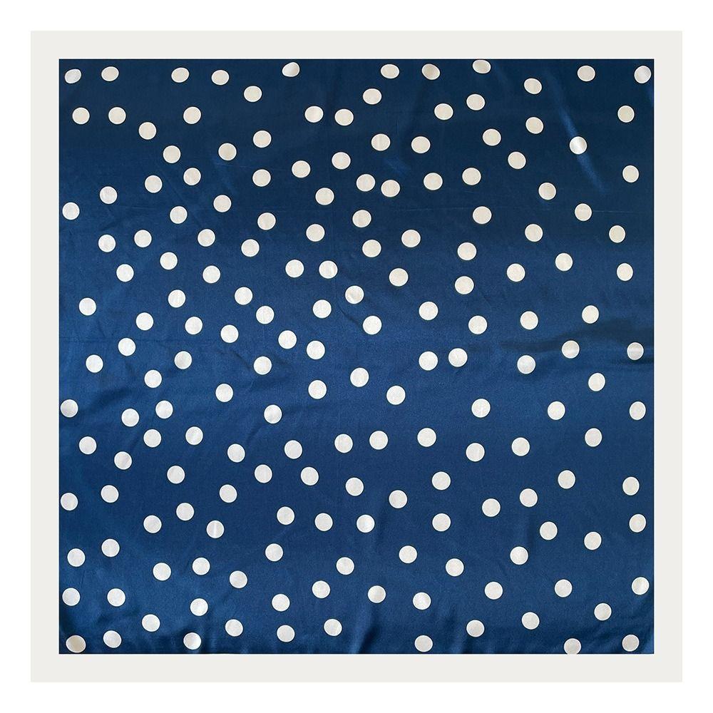 Printed Dot Print Scarf Y2K Hair Scarf Elegant Polka Dot Silk Scarf  Beach