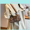 Fashion Leopard Pattern Shoulder Bag With Zipper Closure For Casual Outfits