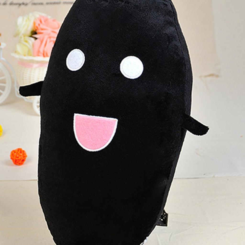 ZooooM White Rice and Black Rice Cushion Pillow Doll Gift Plush Pillow (Black Rice 70cm) ZM-MAIMAI-BK-70