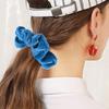 40 Solid Colors Velvet Scrunchies Hair Ties White Black Red Baby Girls Ponytail Holder Headband Women's Fashion Hair Accessories