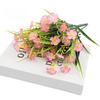 Artificial Flowers Bundle UV-Resistant Faux Plants Non-fading Fake Flowers for Home Vase Basket Window Box Outdoor Decoration