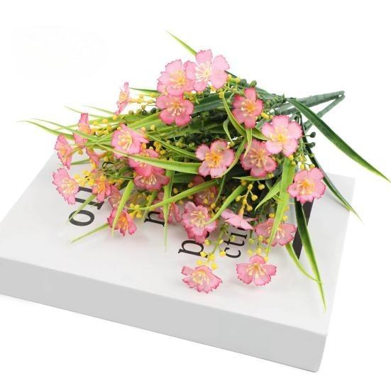 Artificial Flowers Bundle UV-Resistant Faux Plants Non-fading Fake Flowers for Home Vase Basket Window Box Outdoor Decoration
