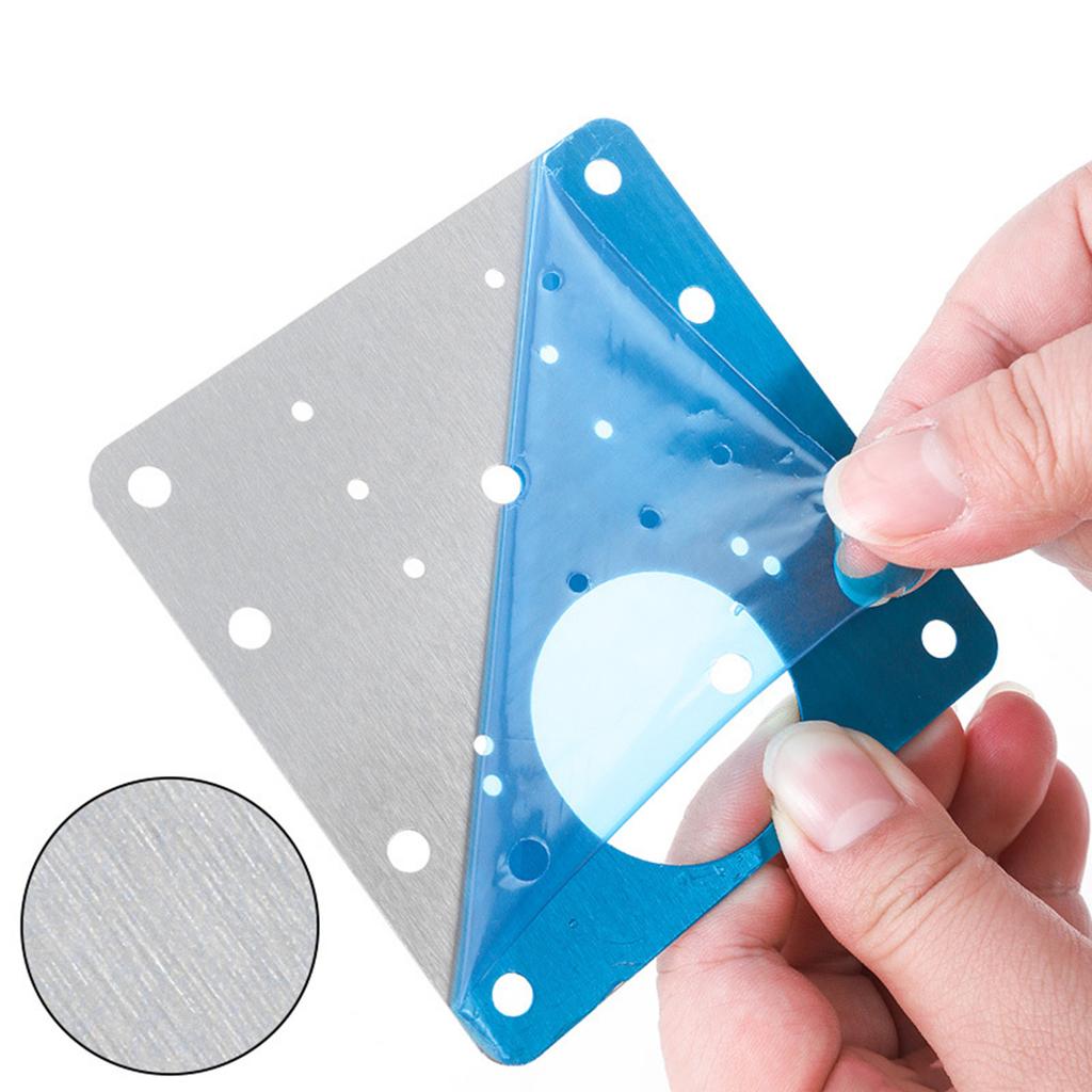 1/4Pcs Stainless Steel Cabinet Door Hinge Repair Plate for Furniture Reinforcement Mounting for Both Side Damage Fixed