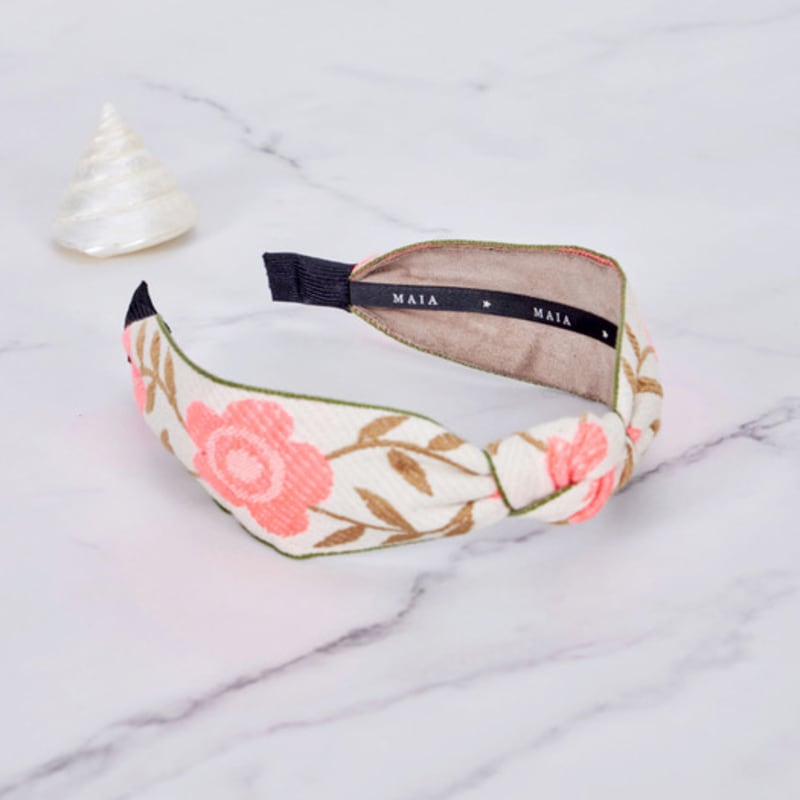 MAIA Vine Rose Fluorescent Headband - Orange