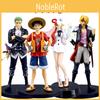 Lively Luffy Zoro Sanji Uta One Piece Film Red Pvc Model Cake Topper Xmas Gifts
