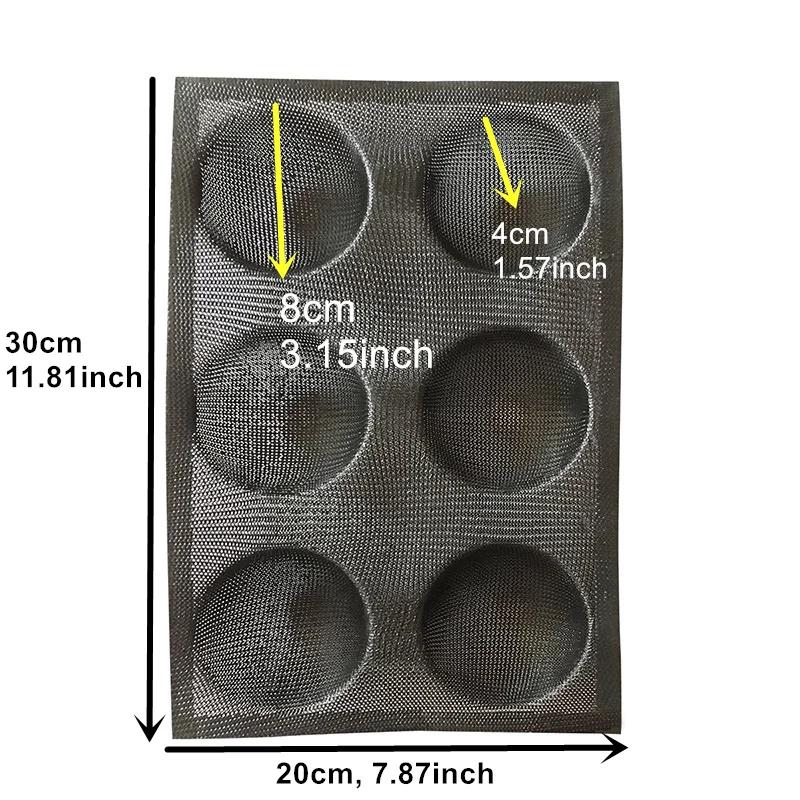 Silikonové síťované perforované formy na chléb Nepřilnavé pečicí plechy Formičky na hamburgery Forma na briošky Podnos Forma na francouzský chléb