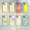 Style Lemon Phone Case For 17 16 15 14 13 12 11 Mini XS XR X 6S 6 Pro Max Plus Black Soft Cover
