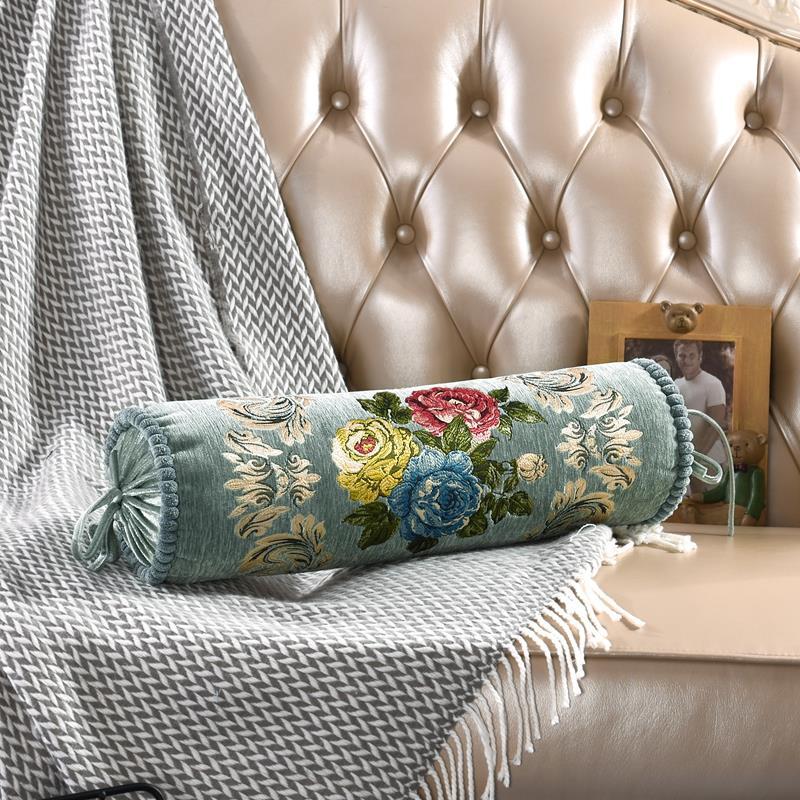 European Cylindrical Candy Pillowcases Adult Neck Support Pillow Covers Buckwheat Cushion Covers Orthopedic Cervical Pillowcase