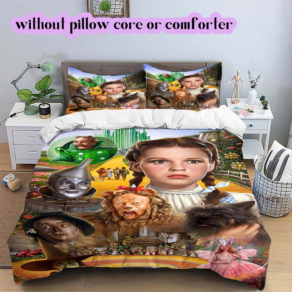 The Wicked Witch  Alice Pattern Bedding Quilt Set Quilt Cover Pillowcase Home Decoration Birthday Gift (1 * duvet cover + 2 * pillowcase, without core