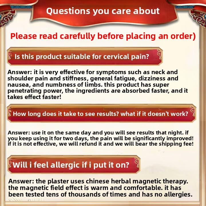 Powiedz do widzenia bólowi szyi! Głęboko penetrujący plaster rozgrzewający na ból i sztywność szyi