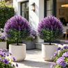 Artificial Lavender Stakes Outdoor Garden Plastic Plants Flowers Yard Lawn Path Decorative Shrubs