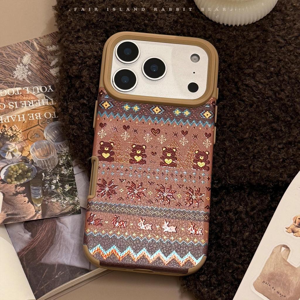 Creative Brown Bear Phone Case for iPhone 17 and iPhone 17 Pro Max