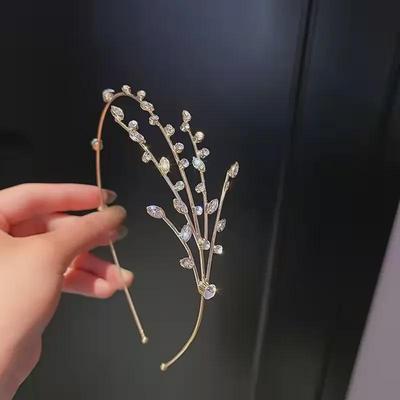 Koreanisches Perlenprinzessinnen-Stirnband: Elegantes Haaraccessoire im Feenstil 2021 für Damen