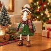Christmas Resin Character Decoration with Separate Rope Legs, Figurine for Seasonal Home Displays