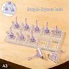 10 Grid Non-Magnetic Acrylic Nail Stand False Nail Display Stand Tips Holder For Cat Eye Gel Press On Nails Display Rack Practic