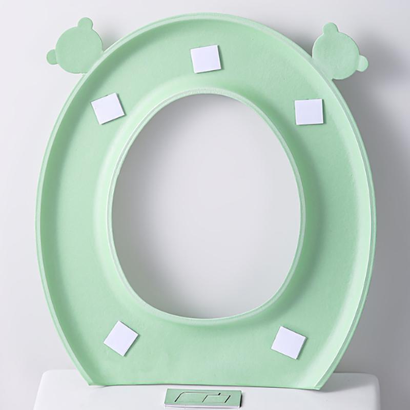 Eva Waterproof Toilet Seat Cover Thickened Four Seasons Universal Toilet Seat Cushion Paste Type Household Toilet Accessories