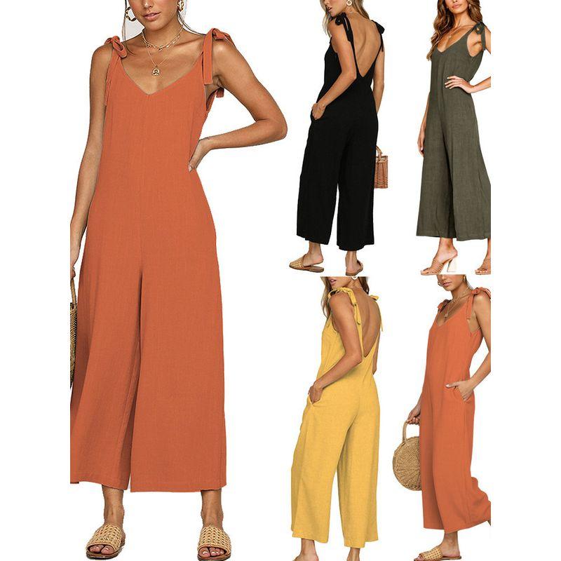 Strap Adjustable Suspender Jumpsuit