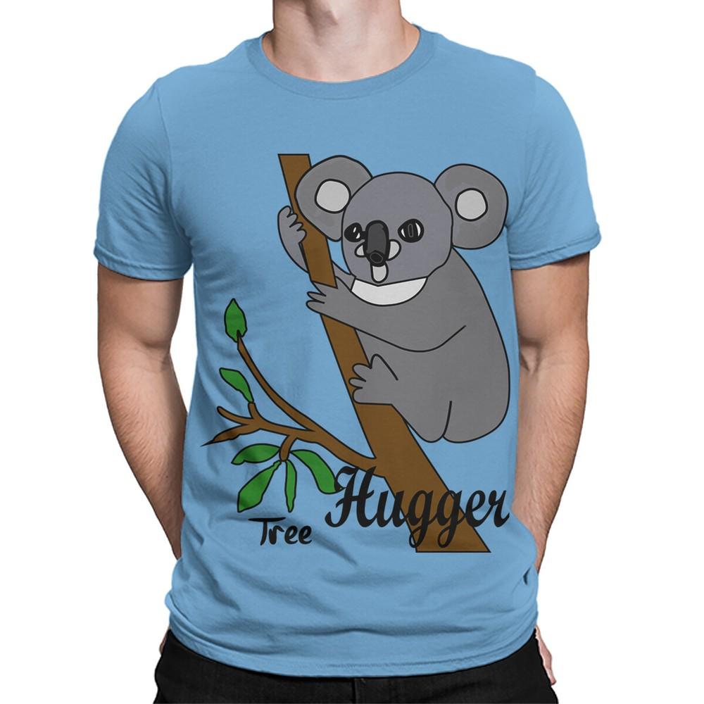 Koala Bear Tree Hugger Mens T Shirt Funny Animal Lovers Graphic Retro Tee Top 2XL