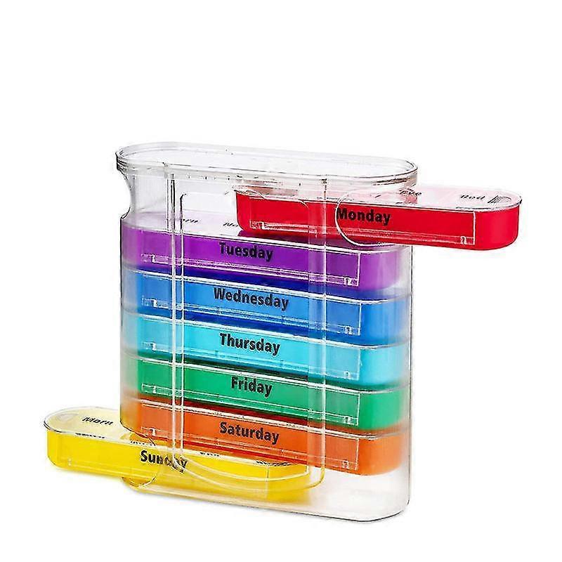 Pill Box 7 Day Pill R 4 A Day - Weekly Tablet Box Pill Box