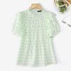 ZANZEA Women Casual Round Neck Short Sleeve Floral Print Summer Blouse