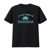 I M Just Here For Savasana T Shirt Funny Yoga Vintage Washed Graphic Unisex Stretched Stylish Breathable Top For Everyday Wear