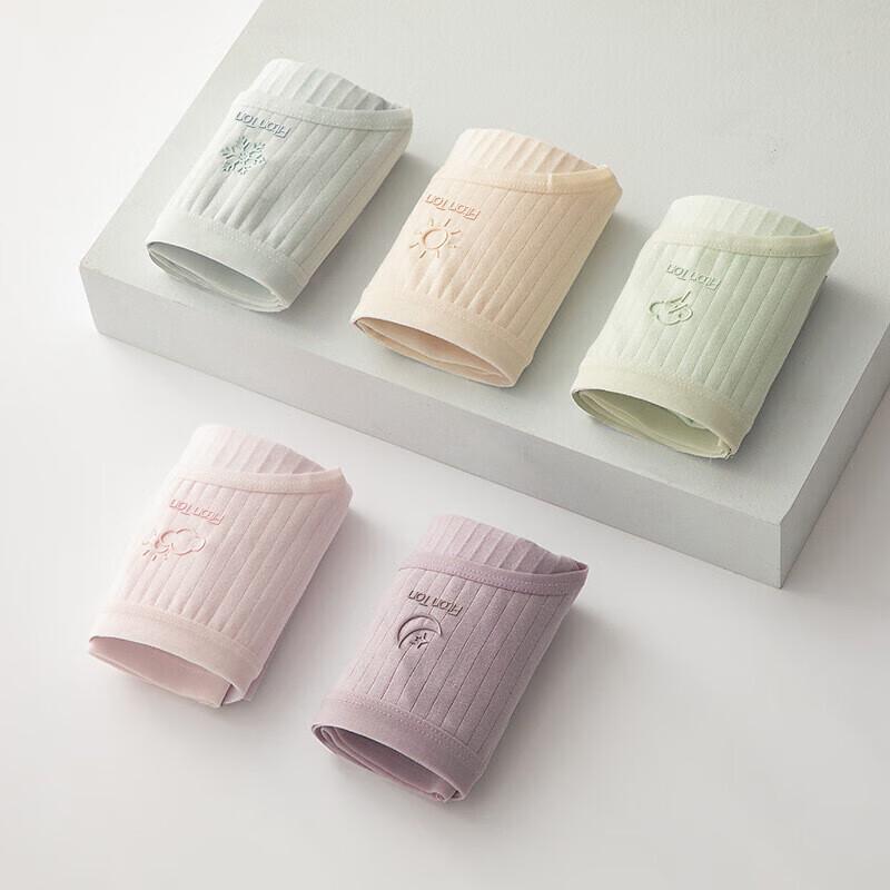FitonTon Women's Pure Cotton Mid-Waist Underwear Multi-Pack