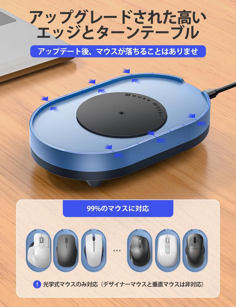 VAYDEER Undetectable Mouse Jiggler, Automatic Physical Mouse Mover with ONOFF Switch, Driver-Free, Keeps Your PCLaptop Active, Works from Home,