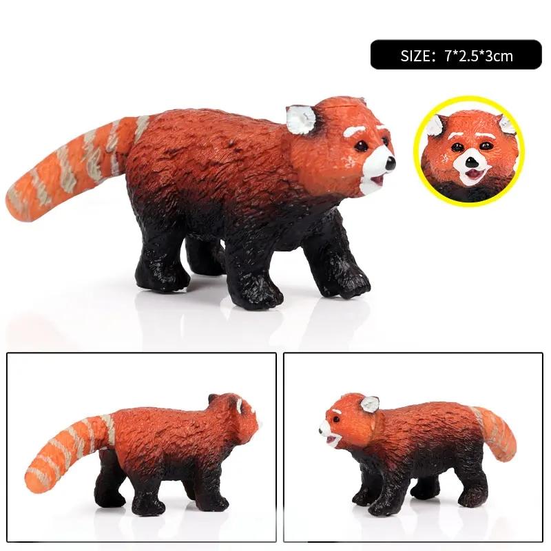 Oenux Simulation Wild Figurines Black Bear Wombat Raccoon Model Action Figures Forest Animals Toy Home Decoration Kids Education