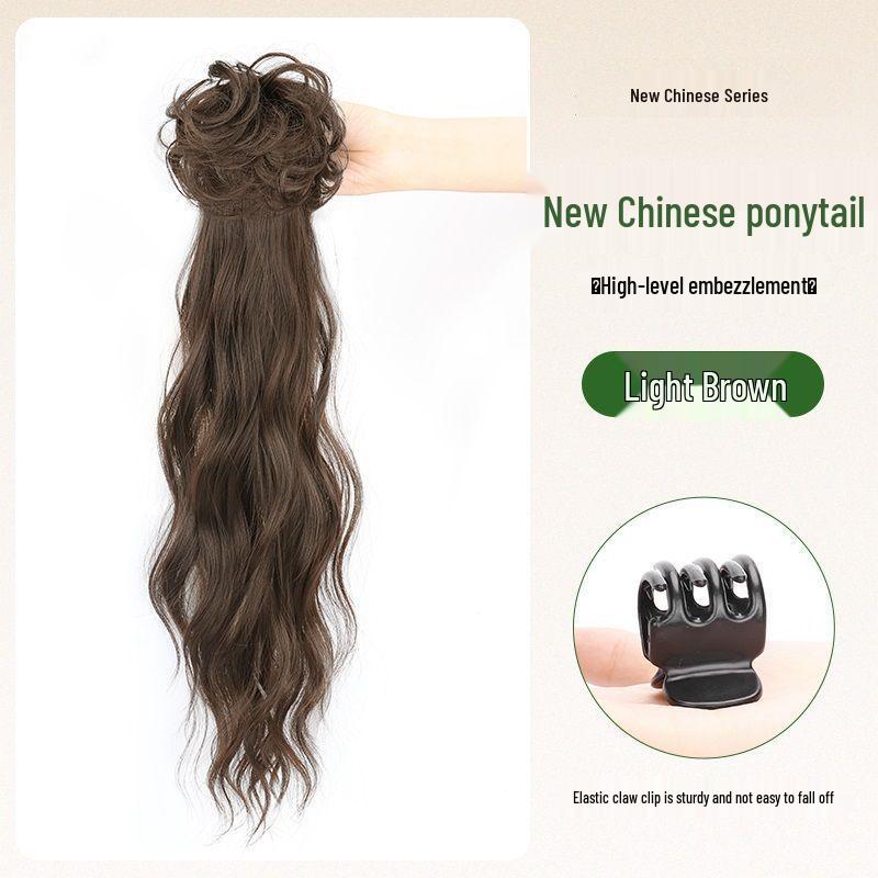 Chinese Water Ripple Ponytail Claw Clip for Hanfu, Cheongsam & Traditional Styles