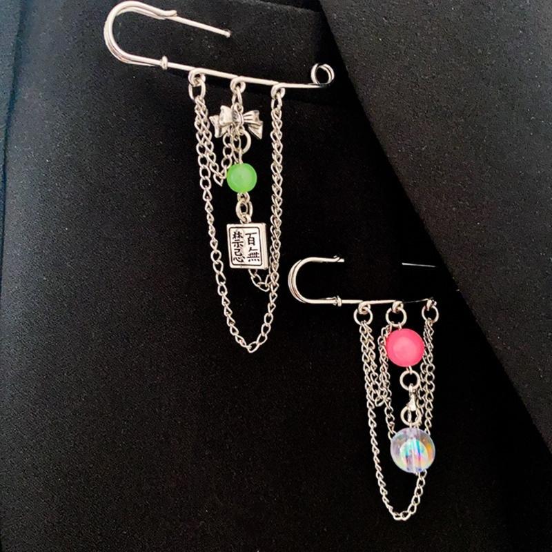 Broche Épingle Chaîne Mode Épingle Corsage Matériau Alliage Épingles de revers Accessoires Bijoux Vêtements pour Décorations de Tissu
