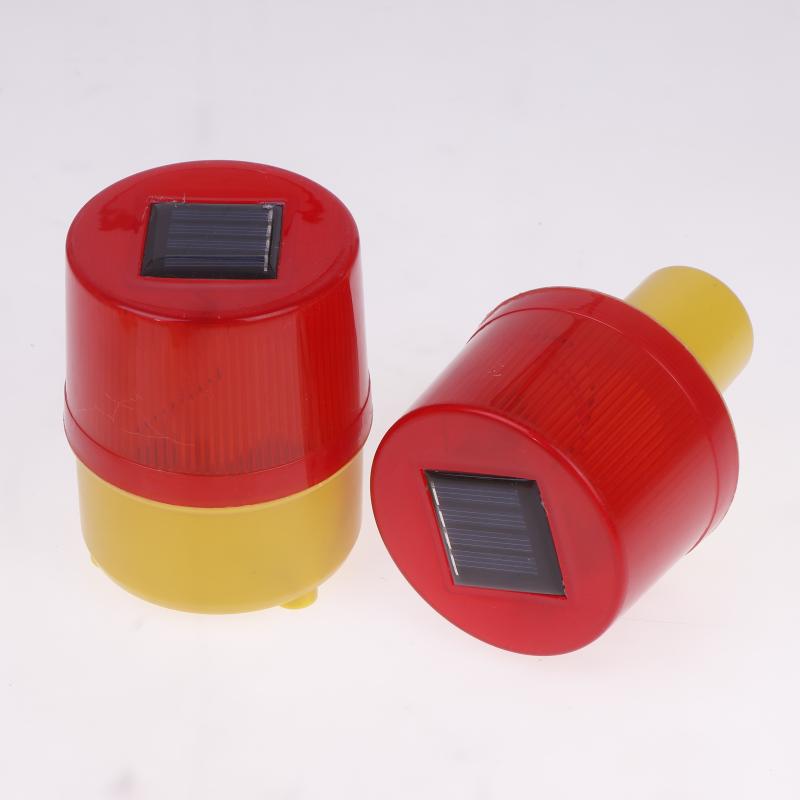 1 Pezzo Torre Faro Traffico Solare Gru Faro di Avvertimento Solare LED Luce di Emergenza Lampadina LED Lampada Cantiere Porto Strada Lampada di Allarme