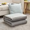 Hans Home Textile Cotton Linen Convertible Pillow Quilt