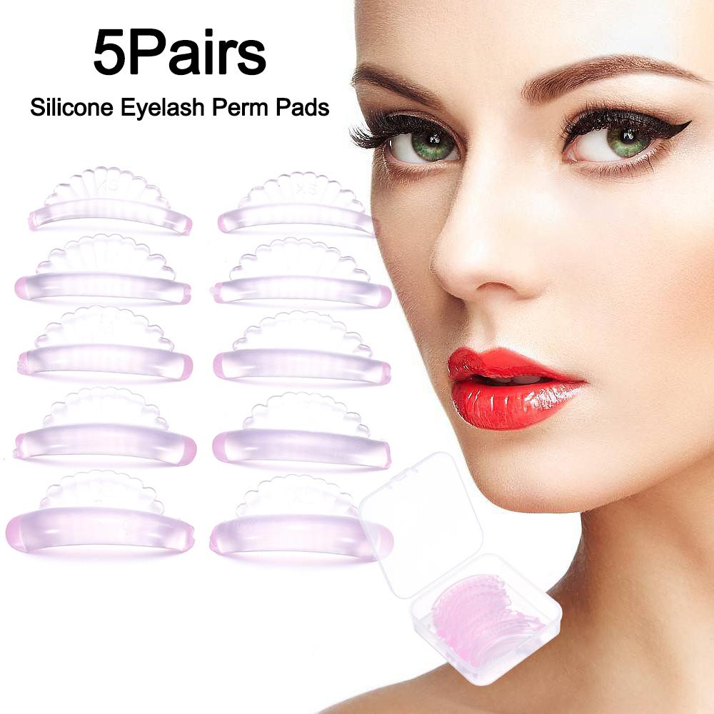 5Pairs Applicator Tools Silicone Eyelash Perm Pads Reusable Eyelash Lifting Shield  Eyelashes