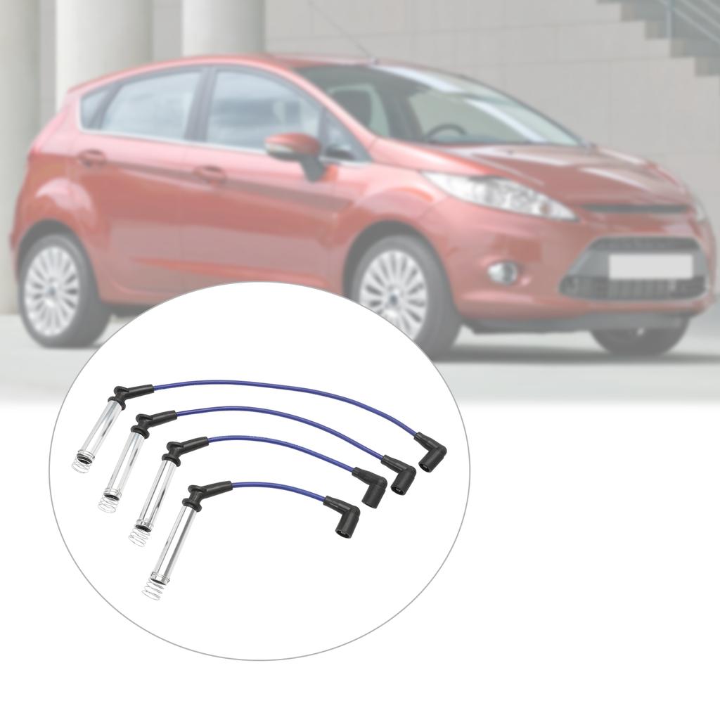4 Pcs Ignition Cable Set for Fiesta V Van Street KA, Ignition Cable Ignition Coil, Ignition Cables, Ignition Cable Set