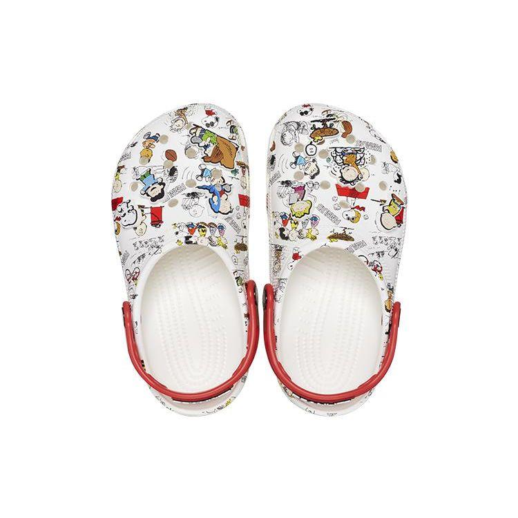 Crocs Peanuts x Classic Clog Allover Print Unisex Sneakers White Multi 208629-94S