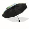 Winnie the Pooh, Tigger Automatic Opening and Closing Umbrella, Compact Travel Umbrella, Lightweight and Portable, Suitable for Beach Commut