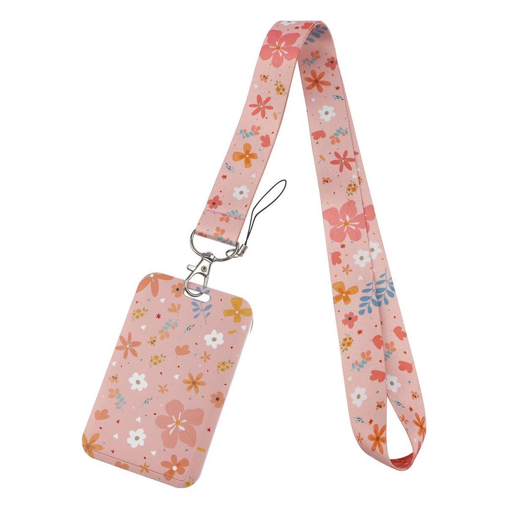 Ausweishalter Rosa Schleife Lanyards für Schlüssel Nackenband für Karten Ausweis Fitnessstudio Schlüsselanhänger Krankenschwester Zubehör