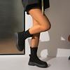 Fashion Women's Fashion Thick Heel Cotton Boots Winter New Round Head Suede Sleeve Thick Sole Anti-slip Wear-resistant Short Boots