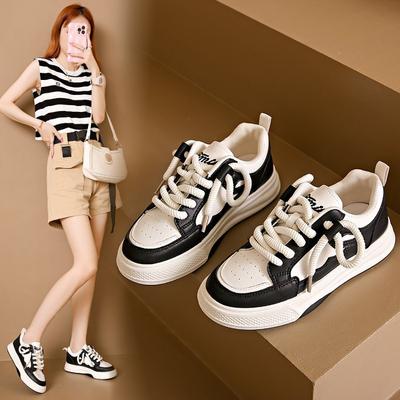 INS Trendy Sports Weiße Schuhe Damen Sommer Neue Atmungsaktive Fladenbrotschuhe Damen Korean-Style Casual Sneakers Damen